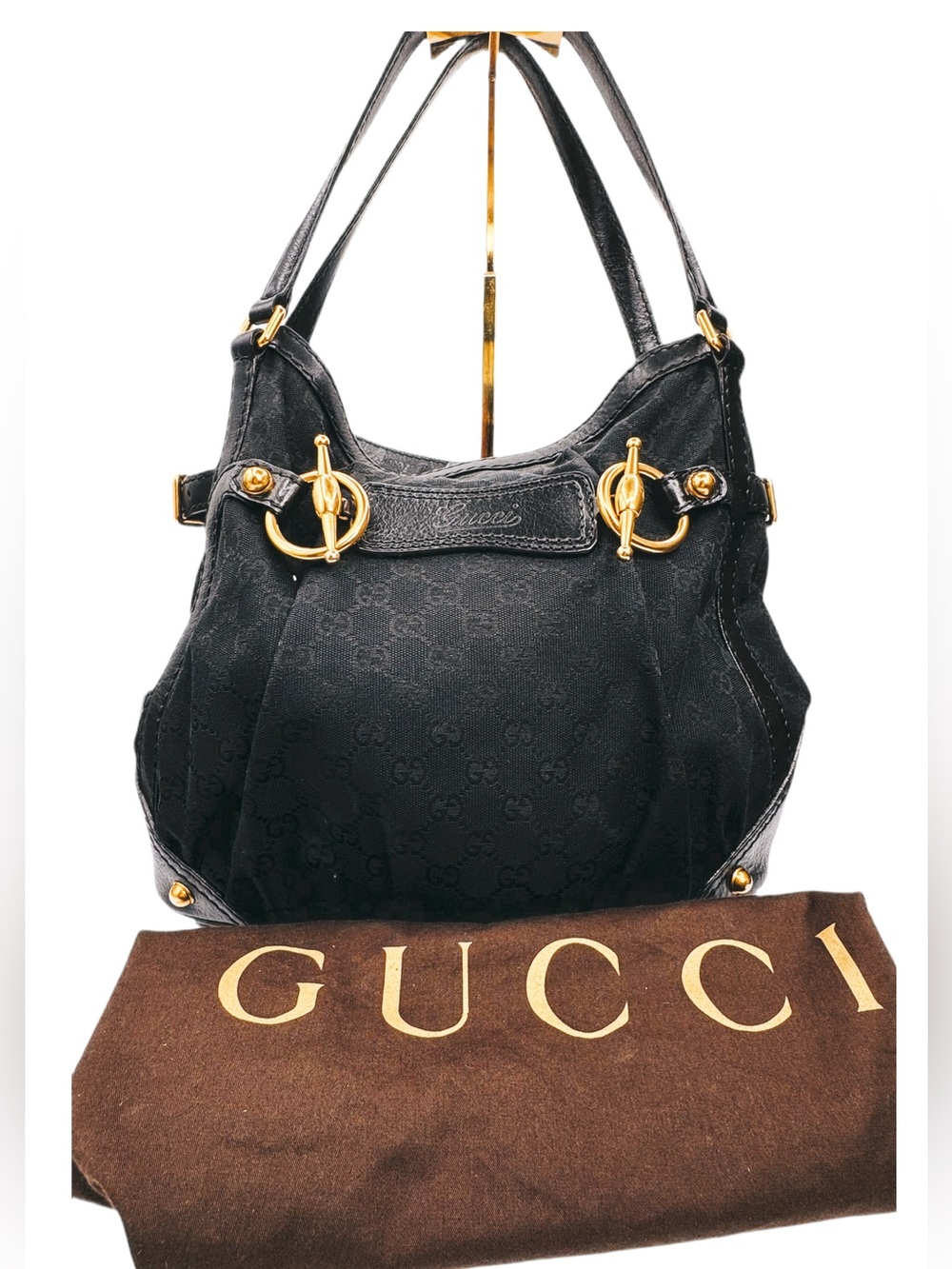 Gucci Jockey tote, 2000s–early 2010s era (post–Tom Ford) incl original dust bag